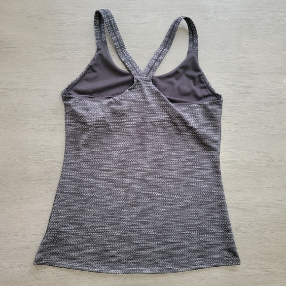 Athleta Black & Grey Racerback Tank‎ Top Size M - Picture 2 of 9